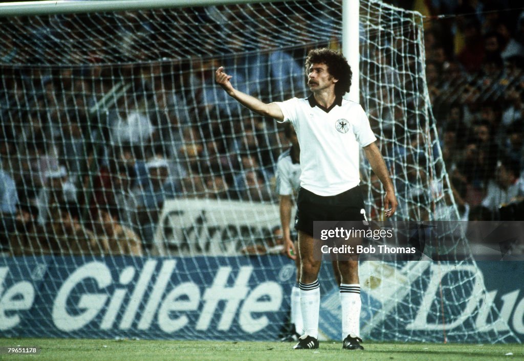 Sport, Football, pic: circa 1982, Paul Breitner, West Germany