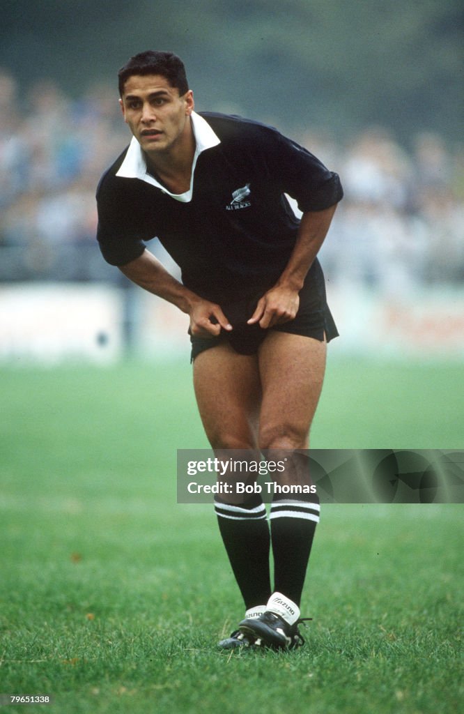 Frano Botica Rugby 18th October 1989, Tour Match, Pontypool 6 v New Zealand 47, Frano ...