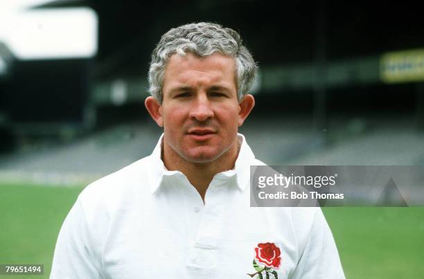 Sport, Rugby Union, pic: circa 1982, Phil Blakeway, England prop, Phil Blakeway was an England player, a regular in their Grand Slam winning side of...