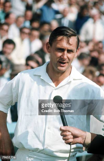 Circa 1971, Jackie Bond, Lancashire CCC captain, who led the side, 1968-1972, when they were the best one day side in the country, The were Gillette...