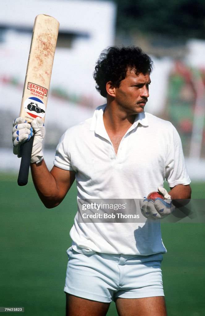 Sport, Cricket, pic: 21st October 1987, Roger Binny, India, a fine all rounder good with the ball and the bat