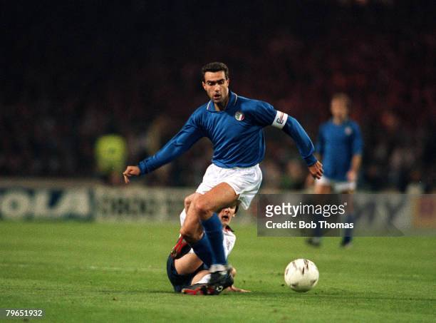15th November 1989, Friendly International, England 0 v Italy 0, Wembley, Giuseppe Bergomi, Italy