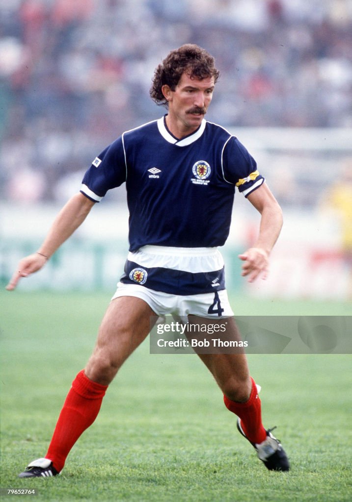 1986 World Cup Finals, Neza, Mexico, 4th June, 1986, Denmark 1 v Scotland 0, Scotland's Graeme Souness
