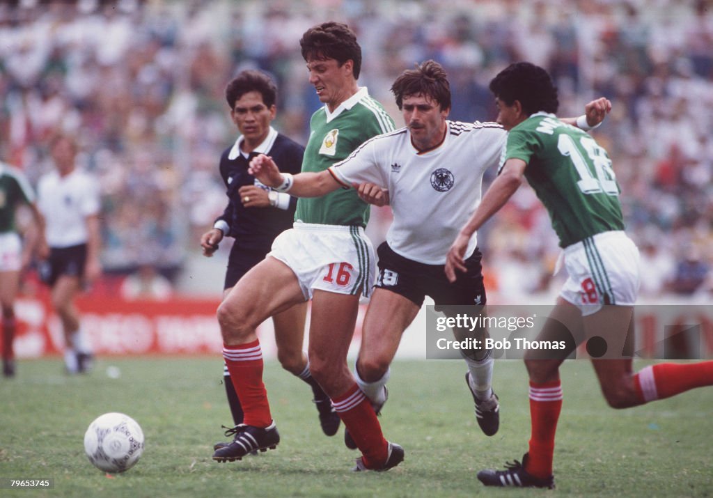World Cup Quarter Final, Monterrey, Mexico, 21st June West Germany 0