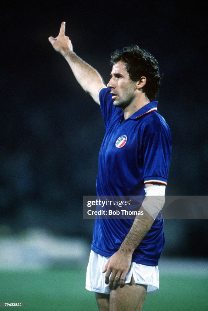 1990 World Cup Finals, Rome, Italy, 9th June, 1990, Italy 1 v Austria 0, Italy's Franco Baresi