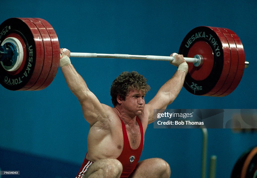 Kazakhstan weightlifter Anatoly Khrapaty pictured in action