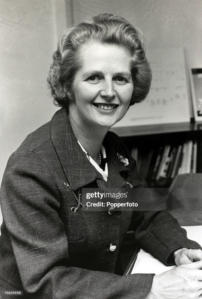 Politics, Personalities, pic: 23rd June 1970, London, England, Conservative M,P, Margaret Thatcher the Secretary of State for Science and Education at her desk in Whitehall, Margaret Thatcher, (born 1925) English Conservative politician, who in 1979 becam
