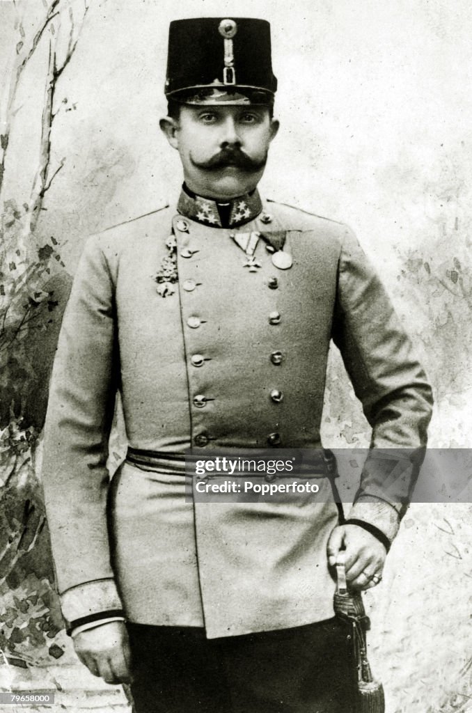 Foreign Royalty, Personalities, pic: circa 1900's, The Archduke of Austria,Franz Ferdinand, portrait, Archduke Franz-Ferdinand, (1863-1914), heir to the Austro-Hungarian empire, was assassinated in Sarajevo in 1914, an incident that precipitated World War