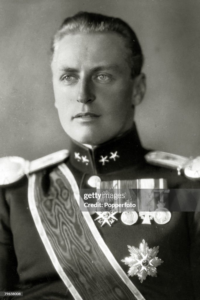 Foreign Royalty, Personalities, pic: circa 1929, Crown Prince Olav (Olaf) of Norway, portrait, Crown Prince Olav (1903-1991) succeeded his father King Haakon VII in 1957 becoming King Olav V