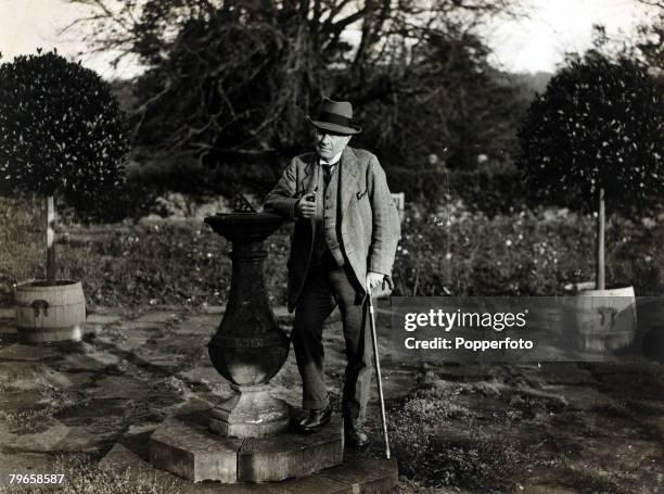 Political Personalities, pic: circa 1925, Stanley Baldwin , Statesman, 1867-1947 pictured in the garden at Chequers, Stanley Baldwin who was a...