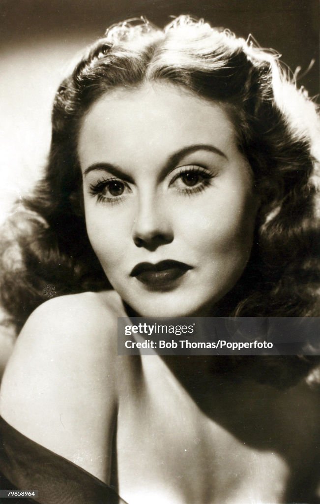 Cinema Personalities, pic: circa 1950's, English actress Hazel Court, born 1926