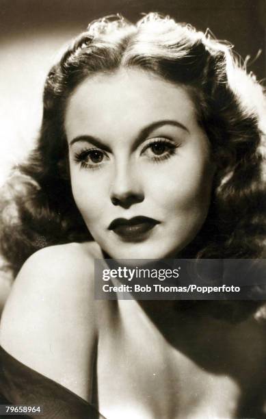 Cinema Personalities, pic: circa 1950's, English actress Hazel Court, born 1926