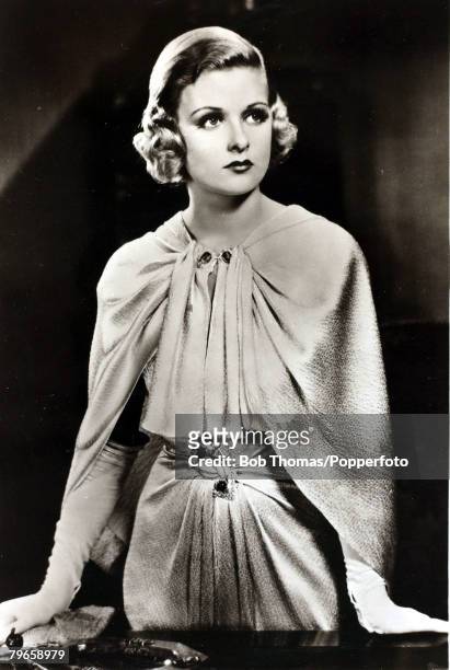 Cinema Personalities, pic: circa 1935, American actress Joan Bennett, who had a long career as an actress from the late 1920's and through to...