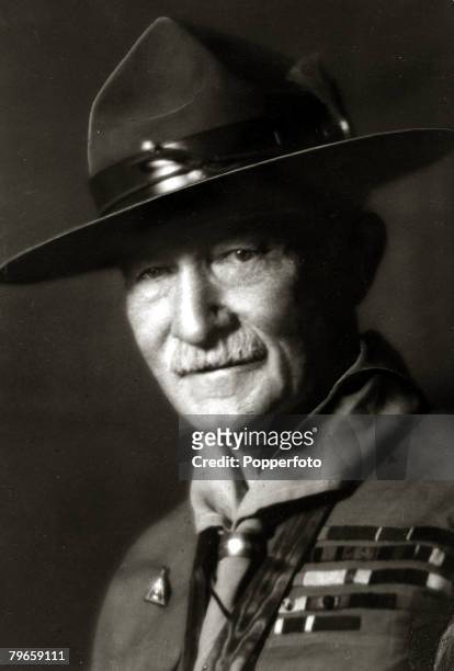 Personalities, Scouts/Guides, pic: circa 1920's, Sir Robert Baden-Powell, founder of the Scout movement, portrait, Lord Baden Powell, founder of the...