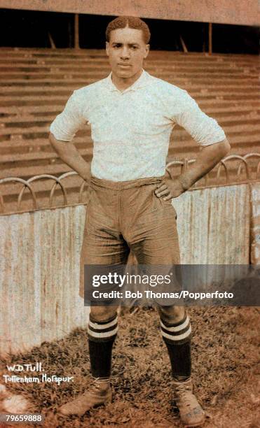 Circa 1910, Walter Tull, born in Folkestone, Kent in 1888, the first outfield black footballer in Britain, He was born to mixed race parentage but...