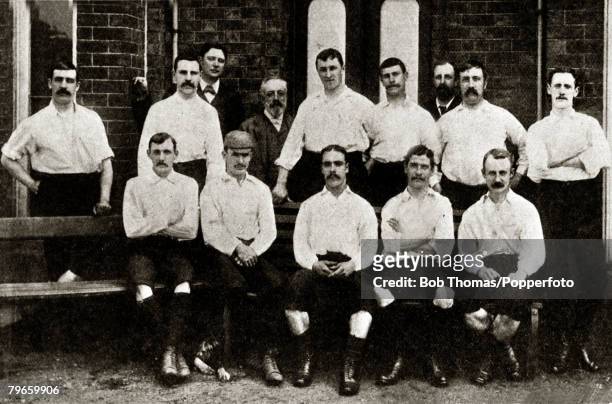 Sport, Football, Preston North End, English F,A,Cup winners 1889, beating Wolverhampton Wanderers 3-0 at Kennington Oval, Preston North End, Back...