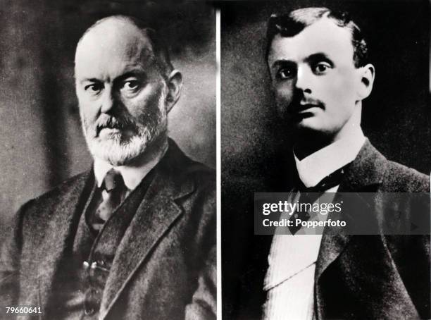 Transport/Motor Car Founders of Rolls-Royce, Frederick Henry Royce, left, and Stewart Rolls, who joined forces in 1904 and in 1906 produced the...