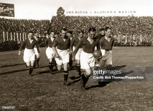 Sport/Football, Motherwell Football Club on tour in Argentina, May and June 1928, Photo shows: Buenos Aires Select XI 1 v Motherwell 0, at the River...