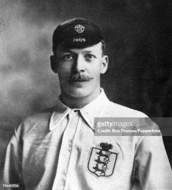 Sport, Football, circa 1910, Ben Warren who played for Derby County, Chelsea and England who was certified insane in 1912 and was sent to Derby...