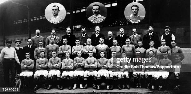Sport, Football, Chelsea F,C, 1907-1908, Back row, L-R: H,Palmer, J,T,Mears, G,Schomberg, H,Boyer, J,H,Maltby, T,L, Kinton, E,H,Janes, F,W,Parker,...