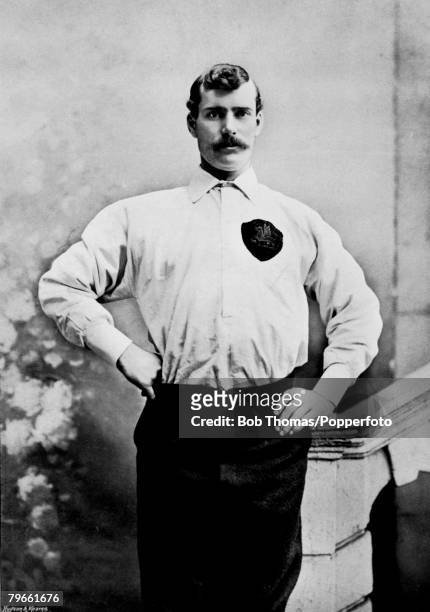 Sport, Football, circa 1896, Portrait of James Trainer, goalkeeper for Preston North End - winners of the League Championship two years running ,...
