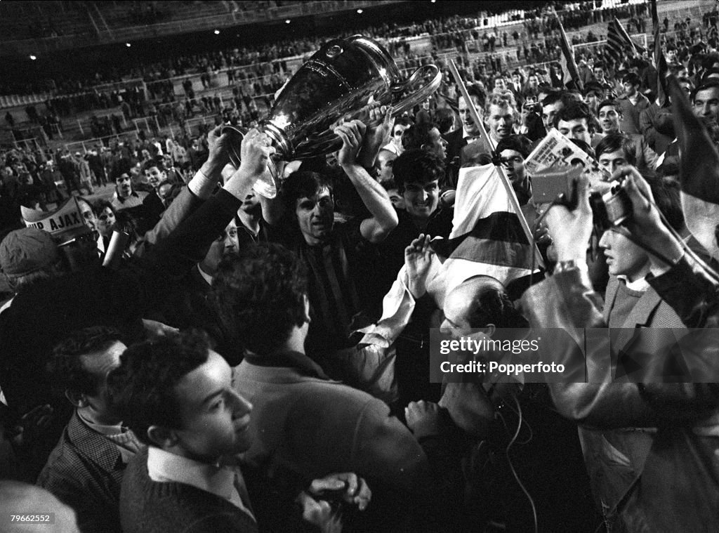 AC Milan v Ajax In 1969 European Cup Final