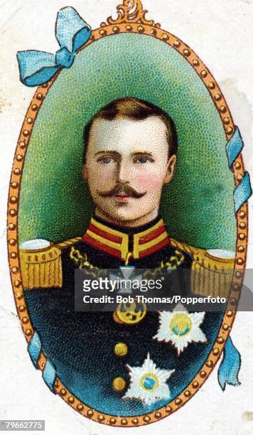 Cigarette card, , European Royalty, H,R,H, Ernest Louis, Grand Duke of Hesse, born November 25th 1868
