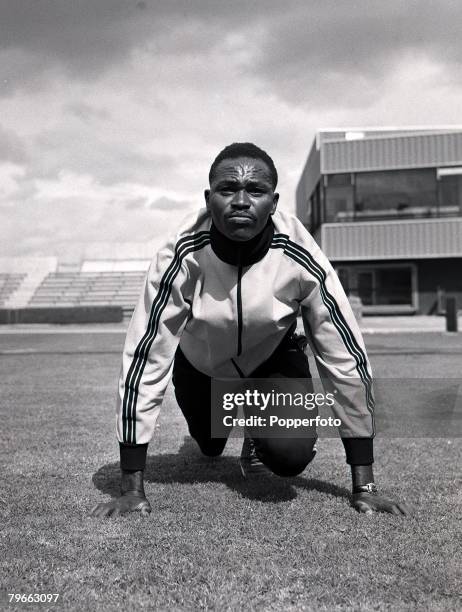 Athletics, Edinburgh, Scotland, 9th July 1970, Kenyan athlete Kip Keino who won a gold medal at the 1968 Olympic Games in Mexico City pictured in...