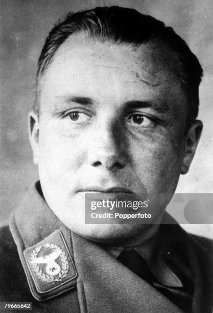 World War II, A 1933 portait of German Nazi politician Martin Bormann, one of Adolf Hitler's closest aides and following Rudolf Hess's flight to...