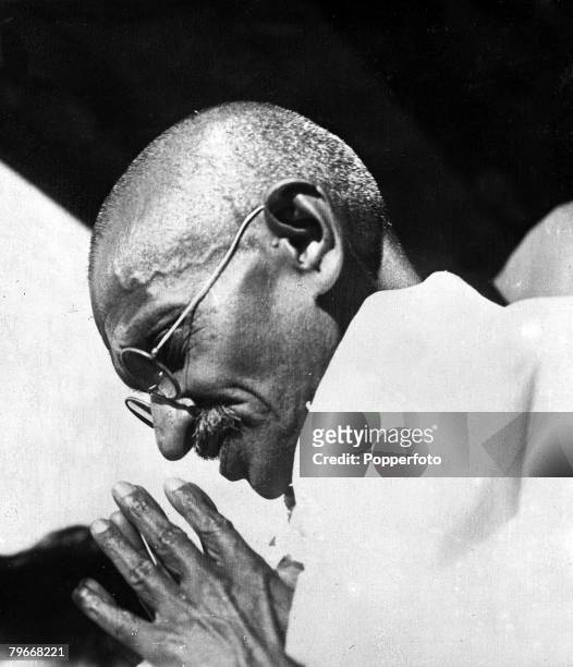 10th February The first picture of Indian spiritual leader Mahatma Gandhi after his release from prison in India
