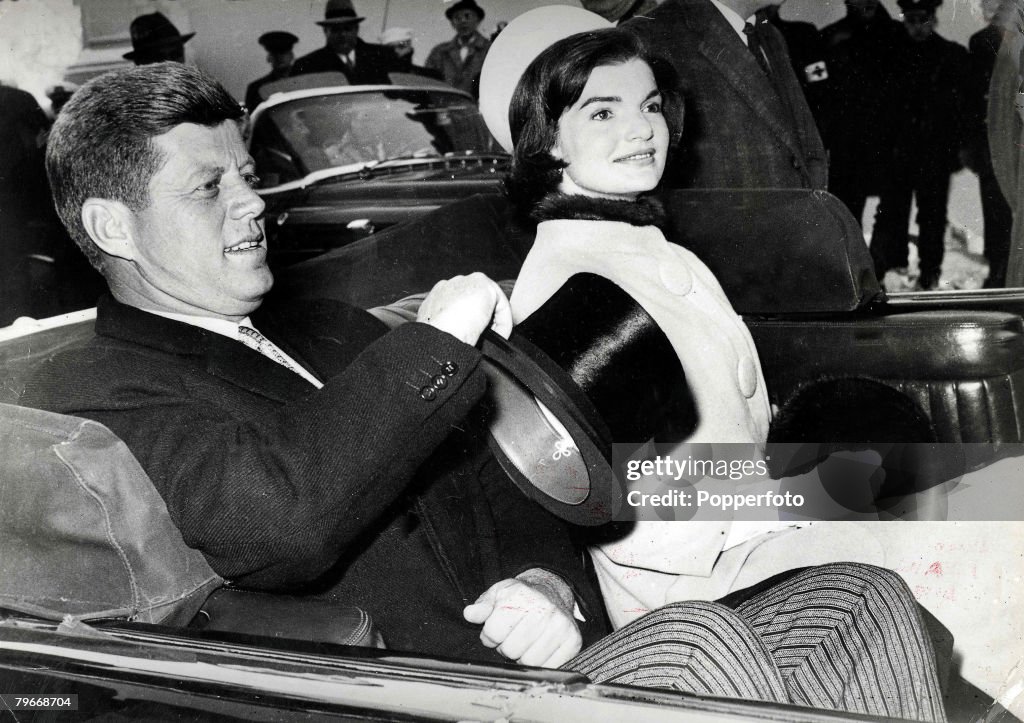 President Kennedy & The First Lady On Inauguration Day