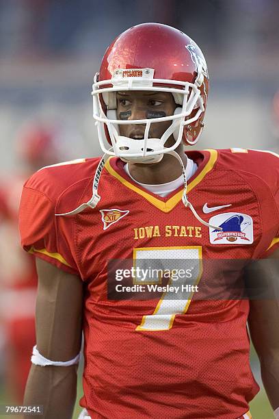 Iowa State Cyclones quarterback Bret Meyer during a 17 to 13 Iowa State win over the Miami University RedHawks on December 28, 2004 at the...