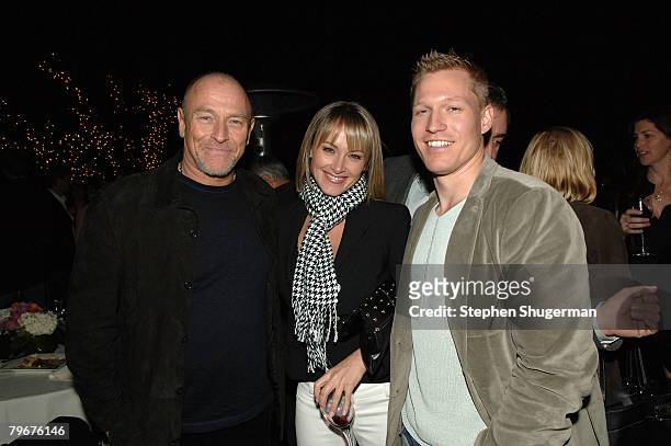 Actor Corbin Bernsen, actor Jennifer O'Dell and Peter Torsson attend the after party following the premiere of Gudegast - Braeden's "The Man Who Came...