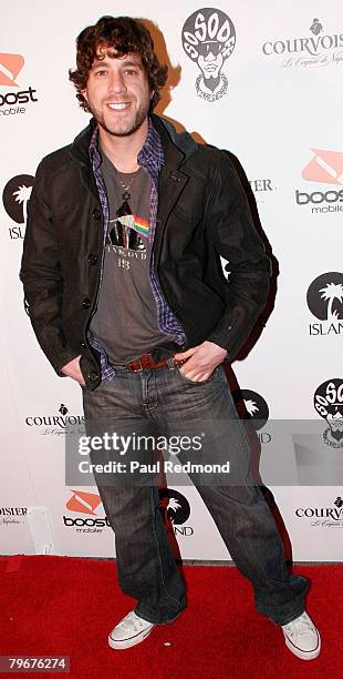 American Idol Elliott Yamin attends Jermaine Dupri's Grammy Pre-Party at Central Hollywood Lounge on February 8, 2008 in Hollywood, California.