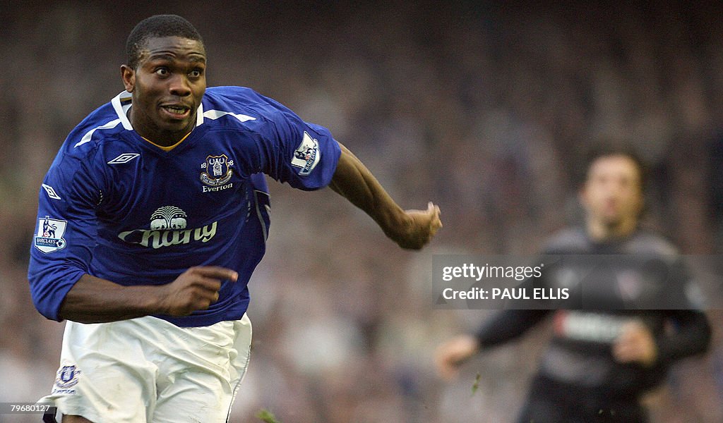 Everton's Nigerian defender Joseph Yobo