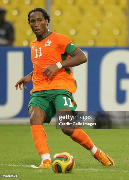 Didier Drogba during the AFCON 3rd and 4th playoff match between Ghana and Ivory Coast held at the Baba Yara Stadium on February 9, 2008 in Kumasi,...