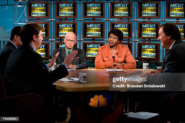 David Brody , of the Christian Broadcasting Network, David Broder , of the Washington Post, Gwen Ifill , of PBS's "Washington Week", and Tim Russert...