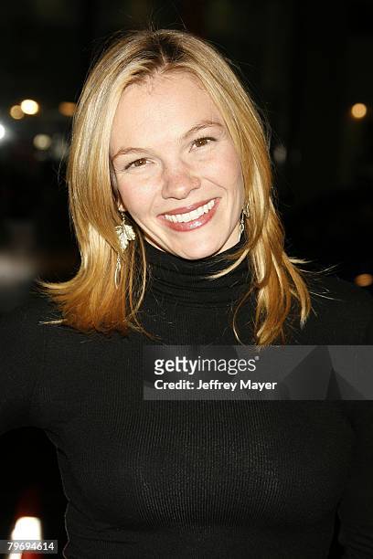 Actress Abby Brammell arrives at the Premiere of "P.S. I Love You" at Grauman's Chinese Theatre on December 9, 2007 in Hollywood, California.