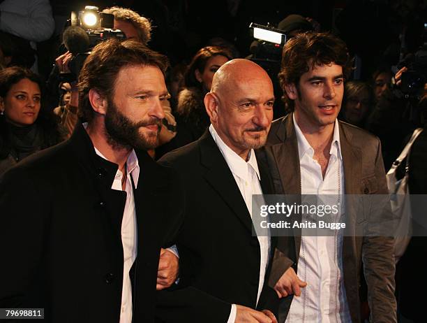 Sir Ben Kingsley , Thomas Kretschmann, Sir Ben Kingsley and Eduardo Noriega attend the 'Transsiberian' Photocall and Press Conference as part of the...