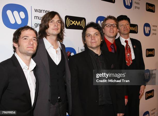 The band Wilco arrive at the Warner Music Group Post Grammy Party held at Vibiana on February 10, 2008 in Los Angeles, California.