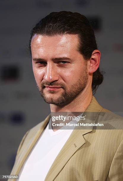 Slovakian actor Marko Igonda attends the 'Shooting Stars' Photocall as part of the 58th Berlinale Film Festival at the Grand Hyatt Hotel on February...