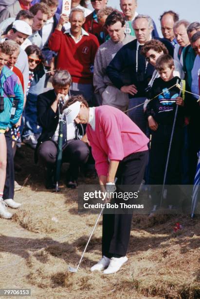 Australian golfer Mike Harwood plays from the rough during the British Open Golf Championship played at Royal Birkdale, between 18th - 21st July...