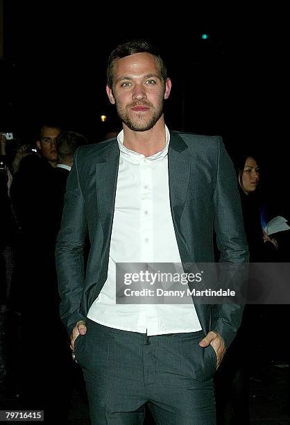 Singer Will Young attends the Burberry & Vanity Fair Portraits Show at the National Portrait Gallary on February 11, 2008 in London, England.