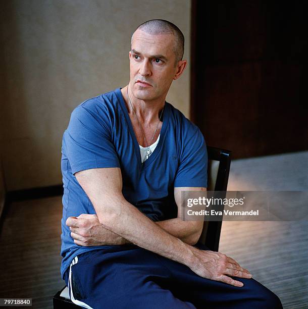 Actor Rupert Everett poses for a portrait shoot for the Independent magazine in London on November 21, 2007.