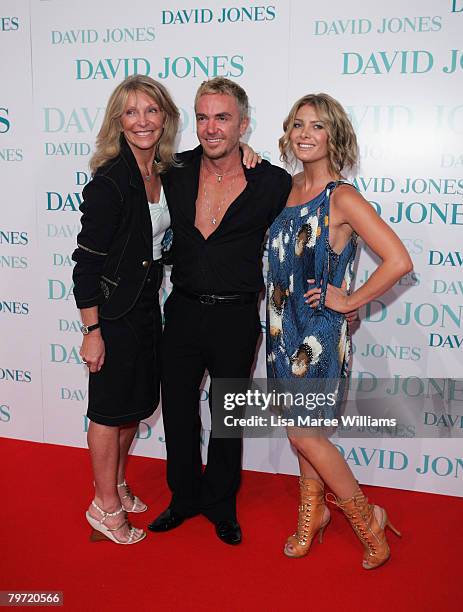 So You Think You Can Dance" judges Bonnie Lythgoe, Jason Coleman and Natalie Bassingthwaighte arrive at the David Jones Winter 2008 Collection Launch...