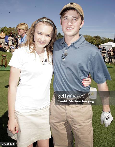 Actors Emily Osment and Haley Joel Osment during the 10th Annual Michael Douglas & Friends Celebrity Golf Tournament held at the Riviera Country Club...