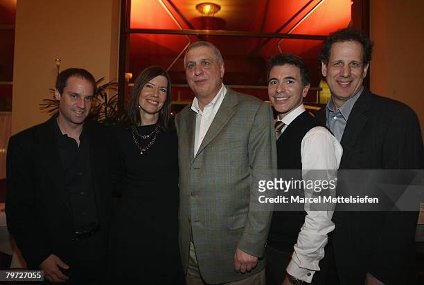 Jeff Skoll, executive producer, Diane Weyermann, executive producer, Errol Morris, director and guests attend the Standard Operating Procedure Dinner...