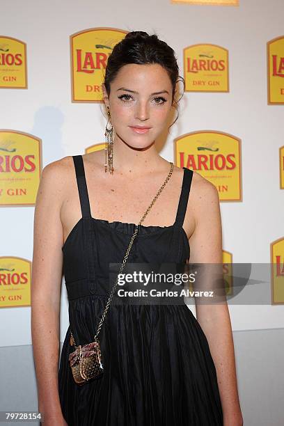 Model Aida Artiles attends Larios Fashion Calendar 2008 Presentation Party on February 12, 2008 at the Palkace Hotel in Madrid.