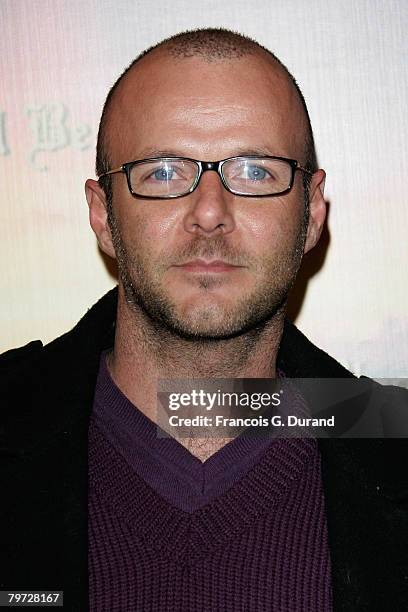 Pierre-Francois Martin-Laval poses as he arrives to attend the premiere for Paul Thomas Anderson's new film 'There will be blood' on February 12,...