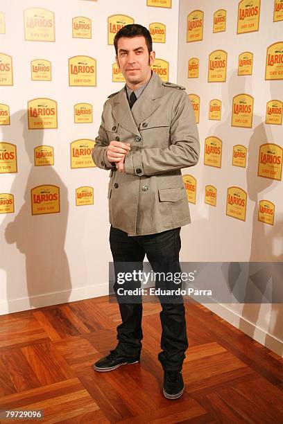 Actor Arturo Vals attends Larios Fashion Calendar 2008 Presentation Party on February 12, 2008 at the Palkace Hotel in Madrid.